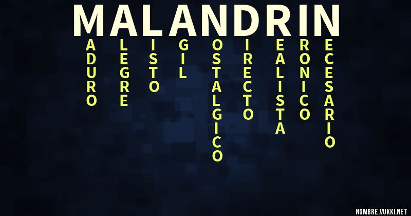 Acróstico malandrin