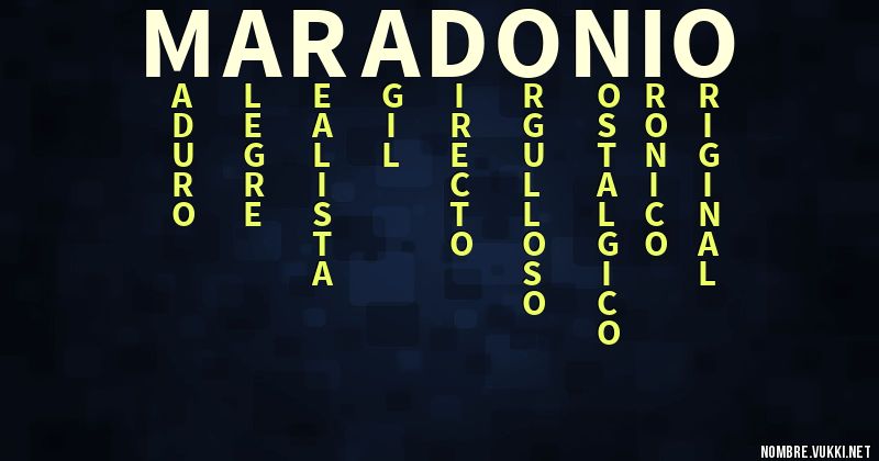 Acróstico maradonio