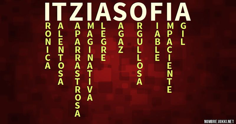 Acróstico itzia sofía