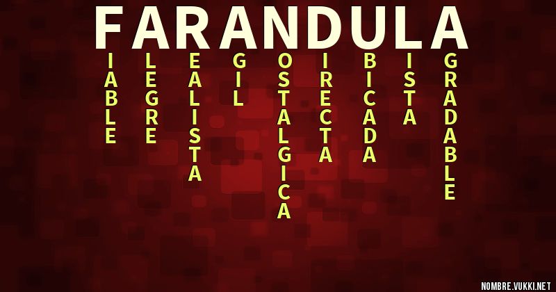 Acróstico farandula