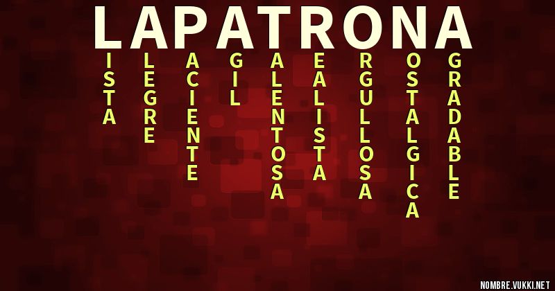 Acróstico la patrona