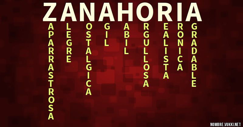 Acróstico zanahoria