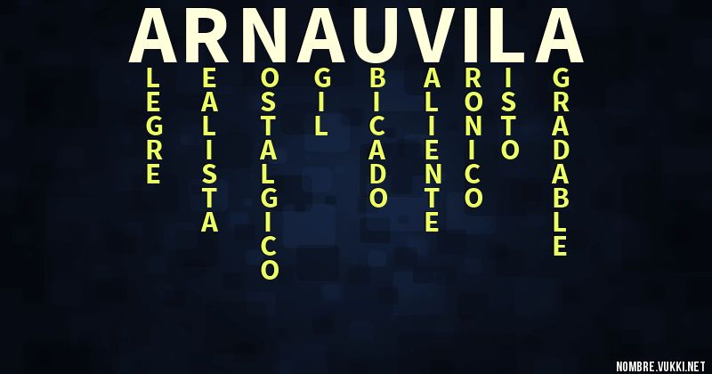 Acróstico arnau vila