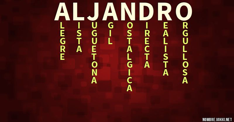 Acróstico aljandro