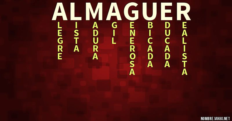 Acróstico almaguer