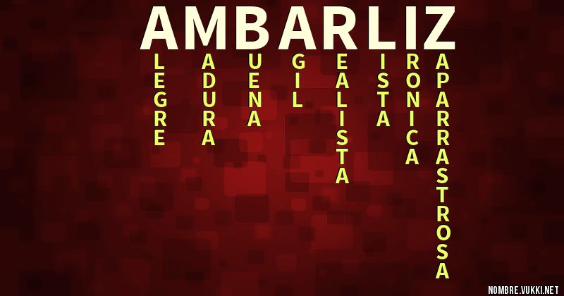 Acróstico ambar liz