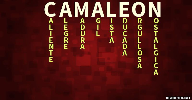 Acróstico camaleon