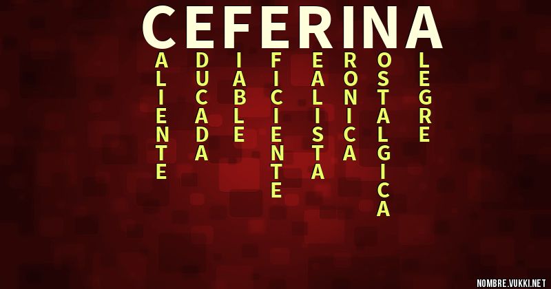 Acróstico ceferina