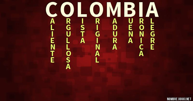 Acróstico colombia