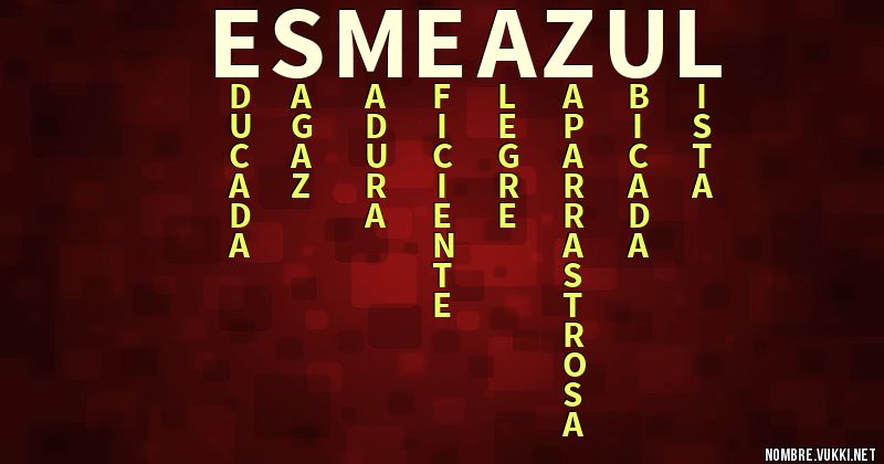 Acróstico esme azul