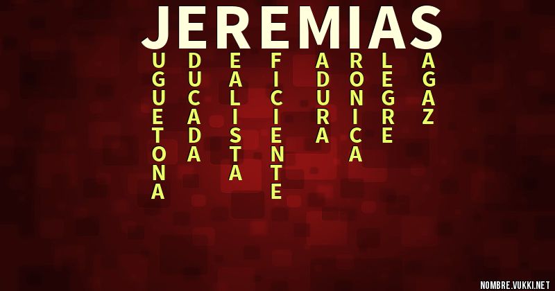 Acróstico jeremías