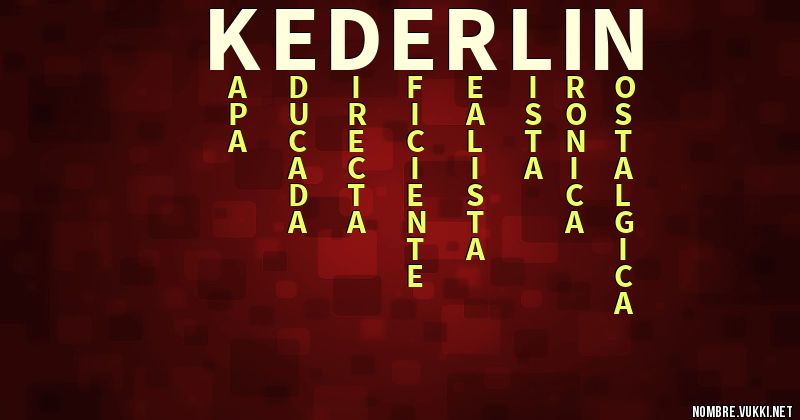 Acróstico kederlin