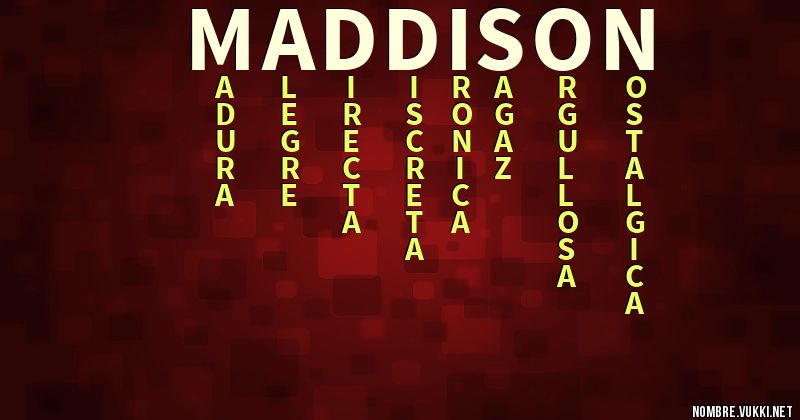 Acróstico maddison