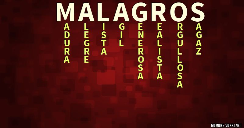 Acróstico malagros