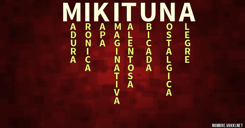 Acróstico mikituna