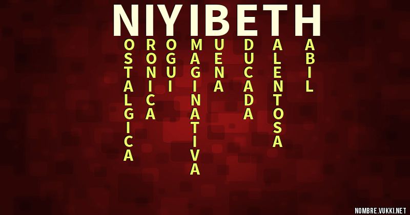 Acróstico niyibeth