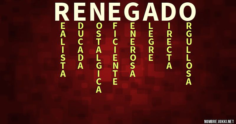 Acróstico renegado