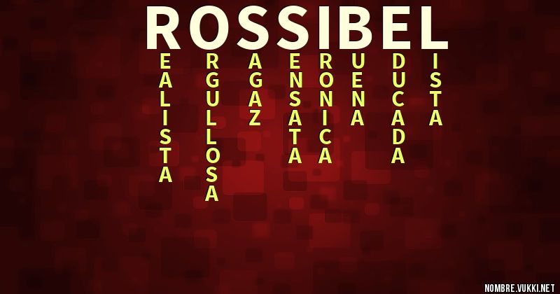 Acróstico rossibel