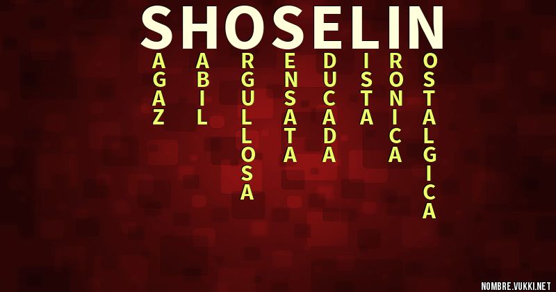 Acróstico shoselin
