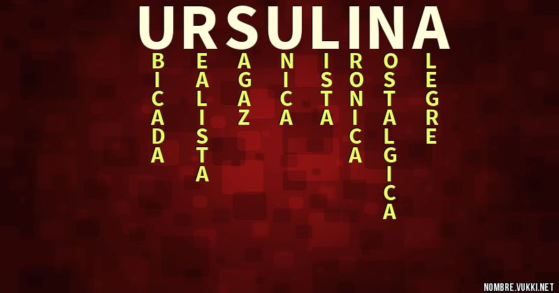 Acróstico ursulina