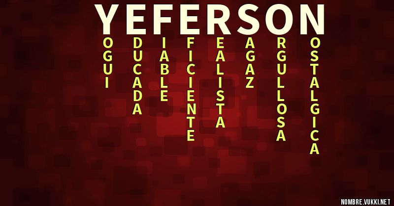 Acróstico yeferson