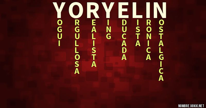 Acróstico yoryelin