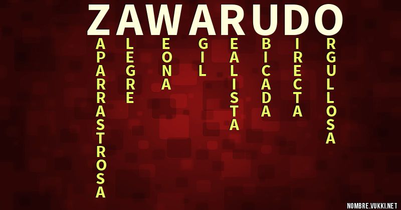 Acróstico za warudo