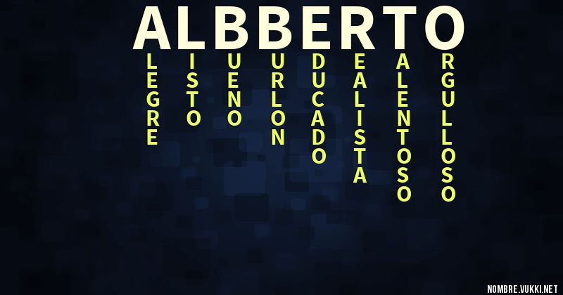 Acróstico albberto