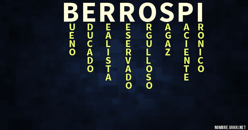 Acróstico berrospi