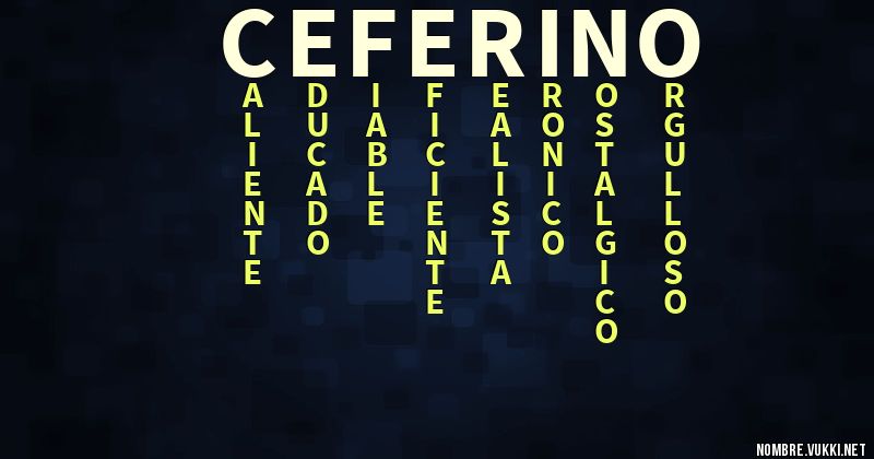 Acróstico ceferino