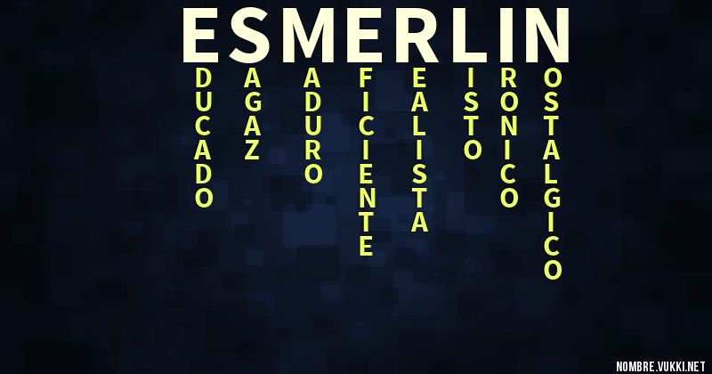 Acróstico esmerlin