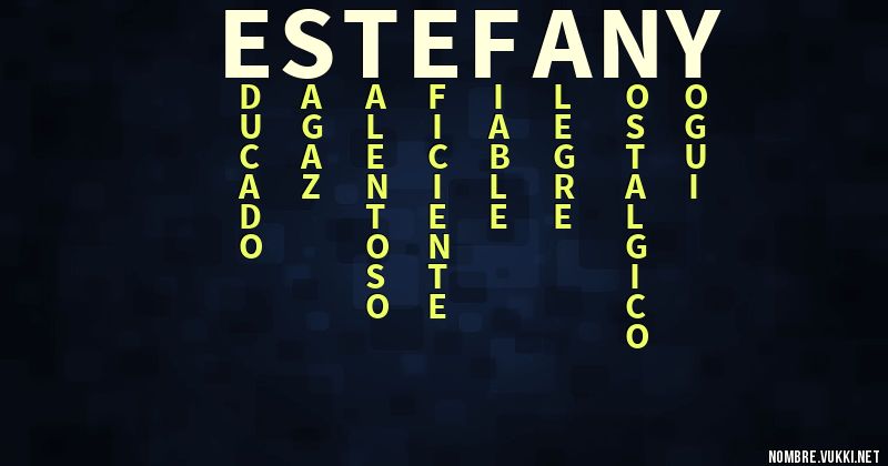 Acróstico estefany