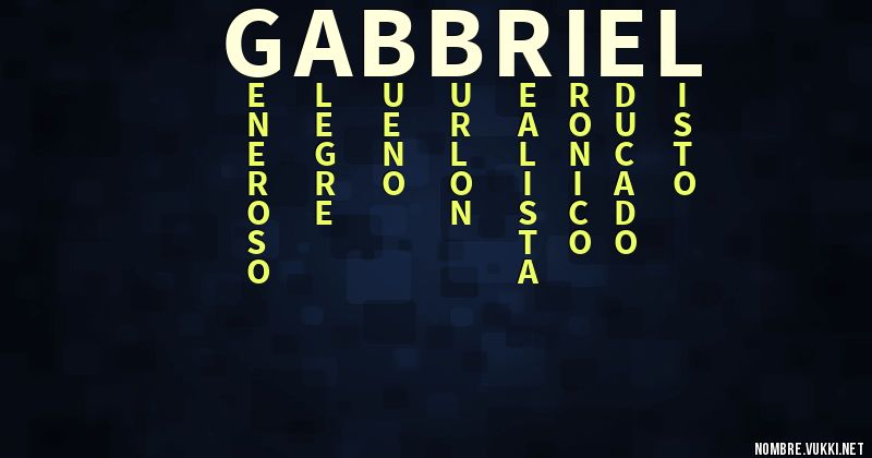 Acróstico gabbriel