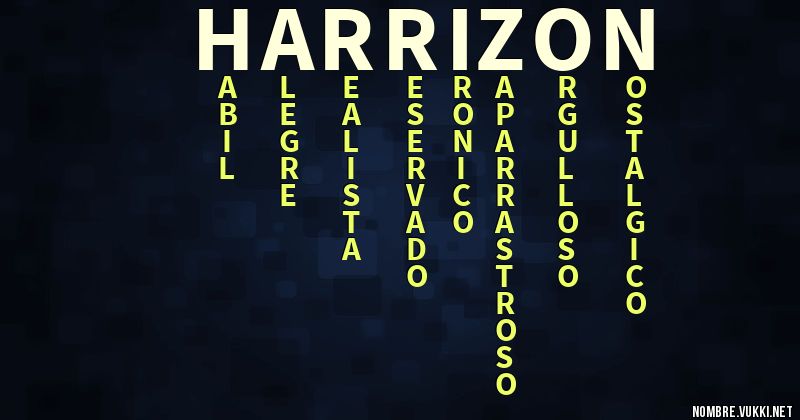 Acróstico harrizon