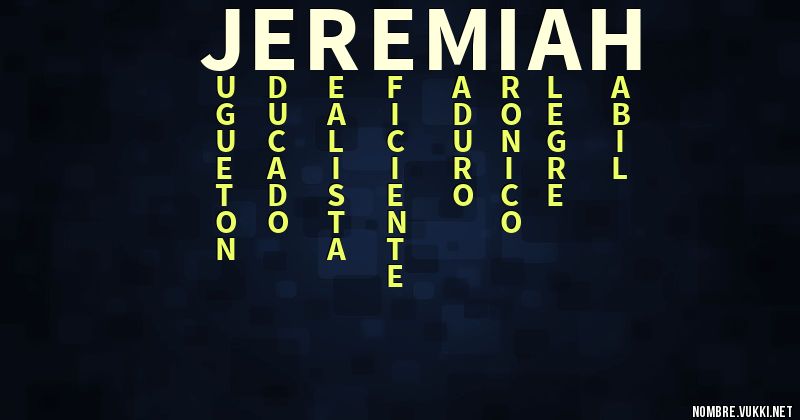 Acróstico jeremiah