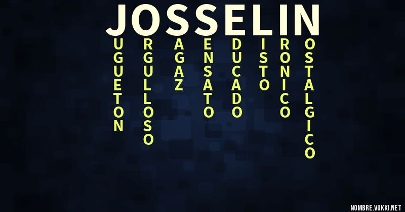 Acróstico josselin
