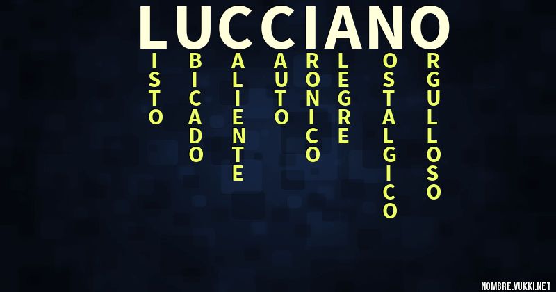 Acróstico lucciano