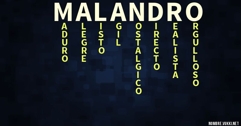 Acróstico malandro