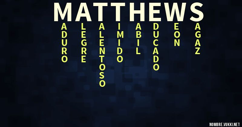 Acróstico matthews