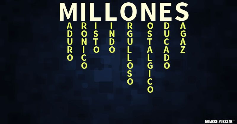 Acróstico millones