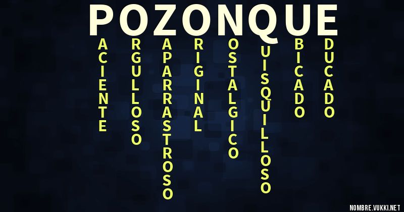 Acróstico pozonque