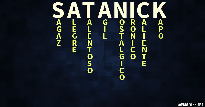 Acróstico satanick