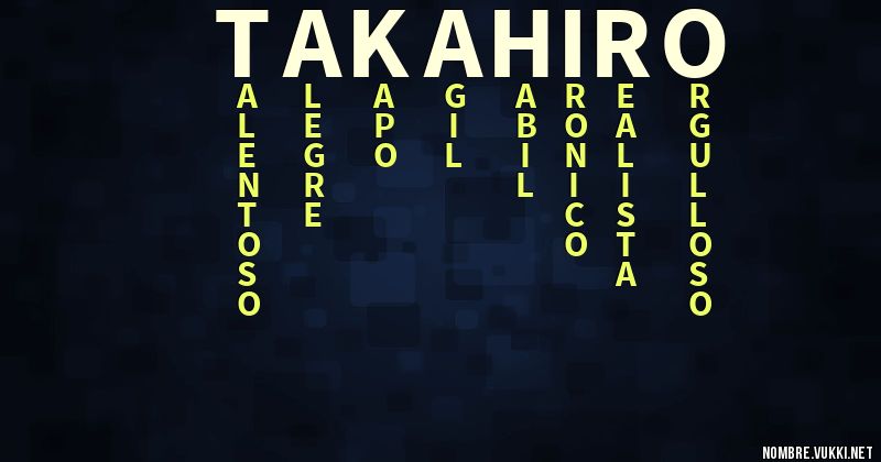 Acróstico takahiro