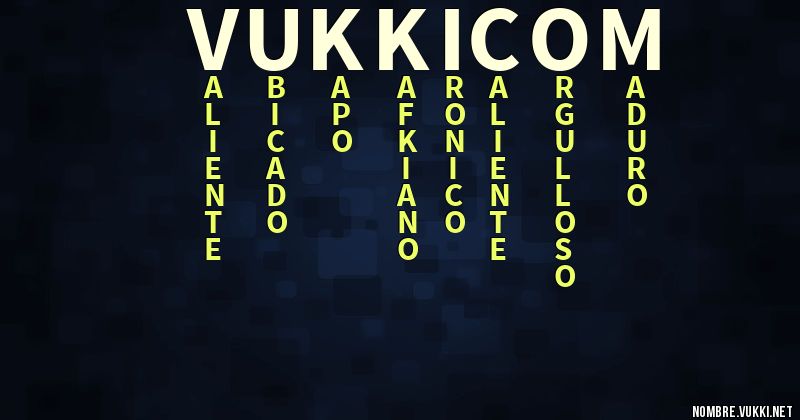 Acróstico vukki.com