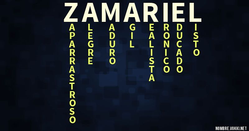 Acróstico zamariel