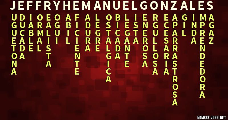 Acróstico jeffry hemanuel gonzales