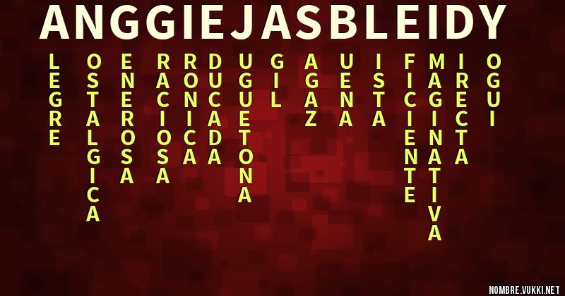 Acróstico anggie jasbleidy