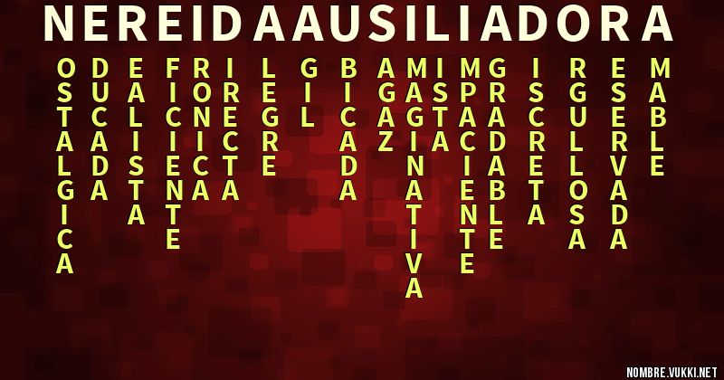 Acróstico nereida ausiliadora