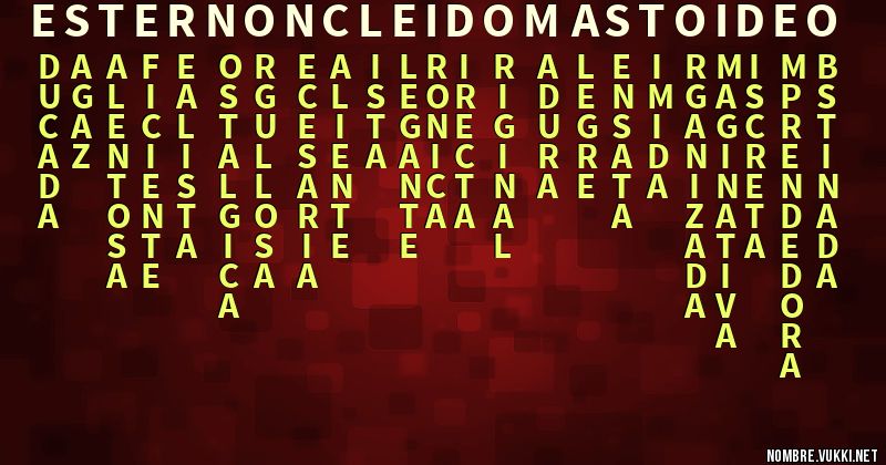 Acróstico esternoncleidomastoideo