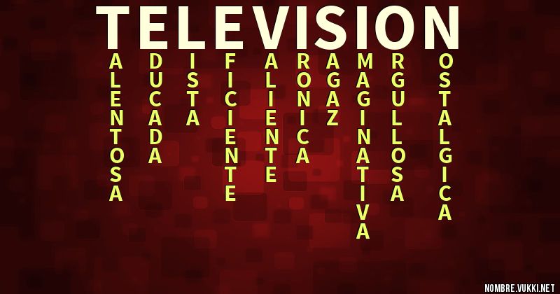 Acróstico televisión